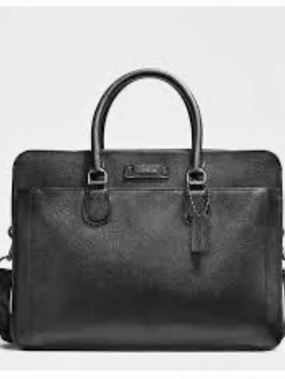 COACH Metropolitan Briefcase Black Leather Laptop Business Bag